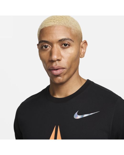 T-shirt da basket dri-fit ja di Nike in Black da Uomo