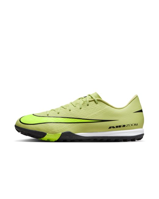 Nike Green Mercurial Vapor 16 Academy Turf Low-Top Football Shoes for men
