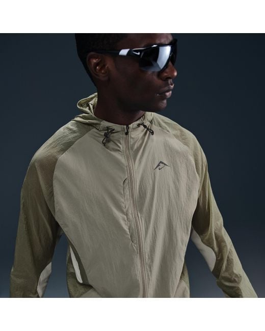 Nike Blue Trail Aireez Running Jacket for men