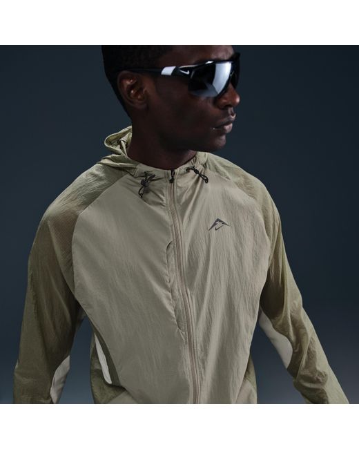 Nike Blue Trail Aireez Running Jacket for men