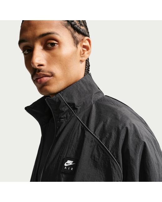 Nike Black Air Windrunner Track Jacket for men