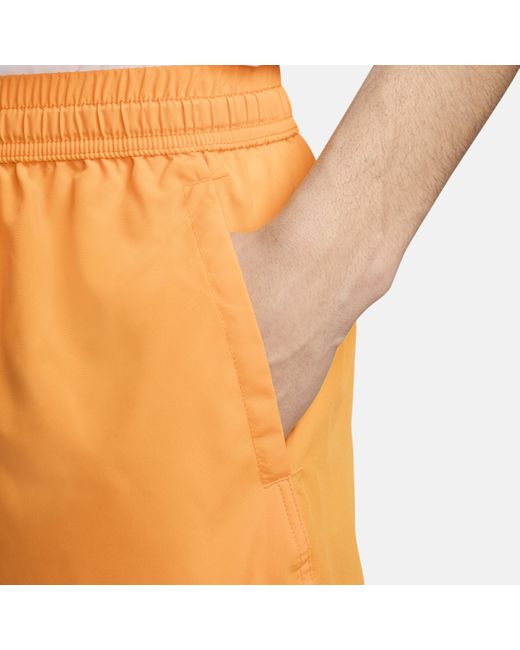 Nike Orange Form Dri-fit 18cm (approx.) Unlined Fitness Shorts Recycled Polyester for men