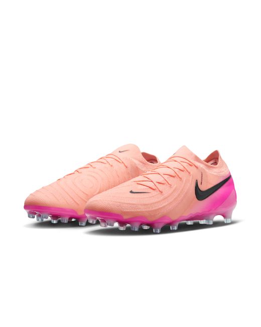 Nike Pink Phantom Gx 2 Elite Ag Low-Top Soccer Cleats for men