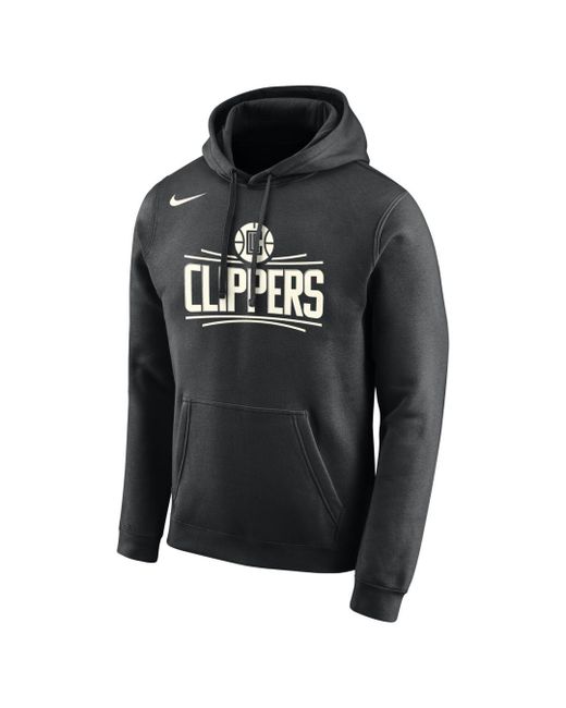 Nike Black La Clippers Logo Nba Hoodie for men