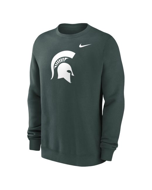 Nike Michigan State Spartans Primetime Evergreen Logo College Pullover Crew for men