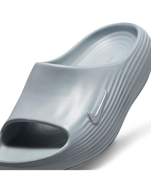 Nike Gray Reactx Rejuven8 Slides for men