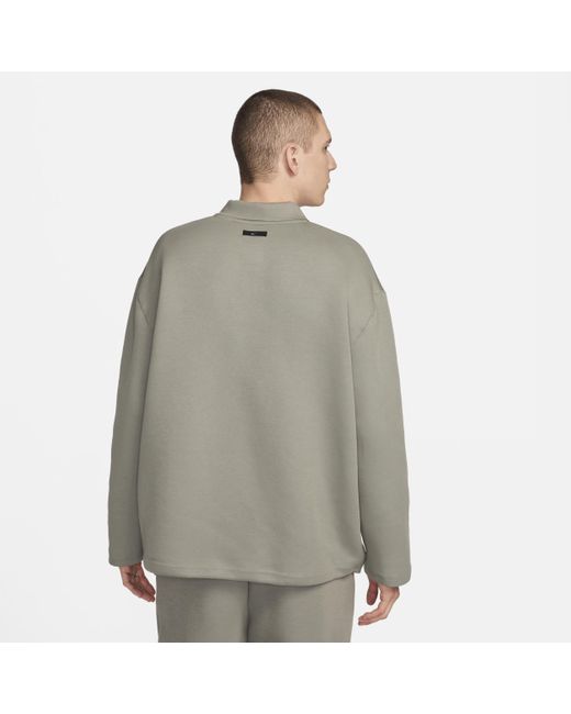Nike Gray Tech Fleece Re-imagined Polo Polyester for men