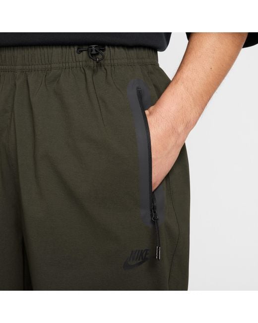Nike Black Tech Woven Oversized Trousers for men