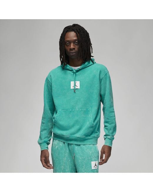Nike Jordan Essentials Washed Fleece Hoodie in Green for Men | Lyst UK