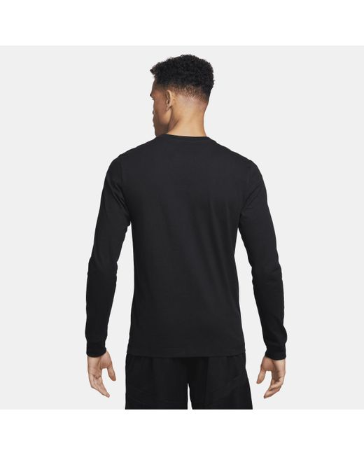 Nike Black Lebron Long-sleeve T-shirt Cotton for men