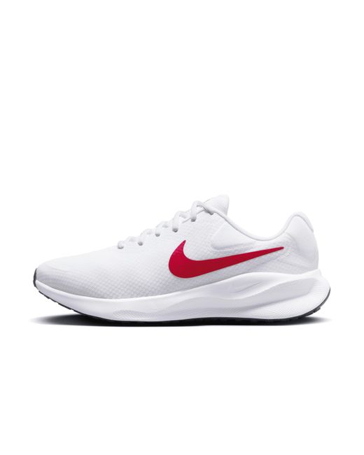 Nike White Revolution 7 Road Running Shoes (extra Wide) for men