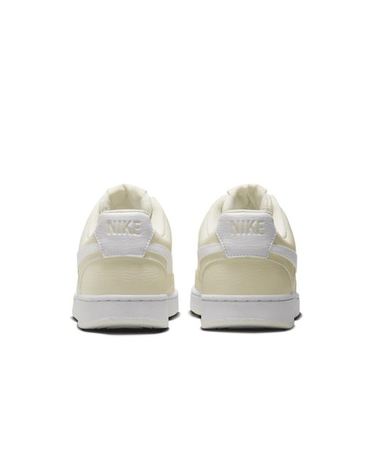 Nike White Court Vision Low Next Nature Shoes Leather