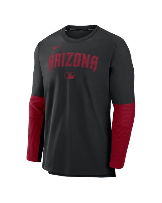 Nike Black Arizona Diamondbacks Authentic Collection Player Dri-Fit Mlb Pullover Sweatshirt for men
