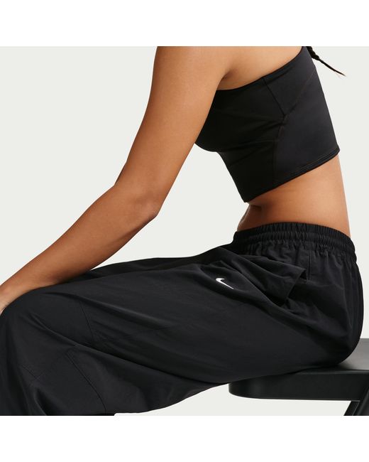 Nike Black Sportswear Oversized High-Waisted Woven Pants