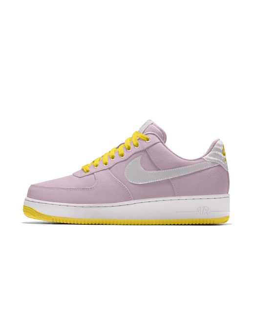 Nike Purple Air Force 1 Low By You Custom Shoes Leather
