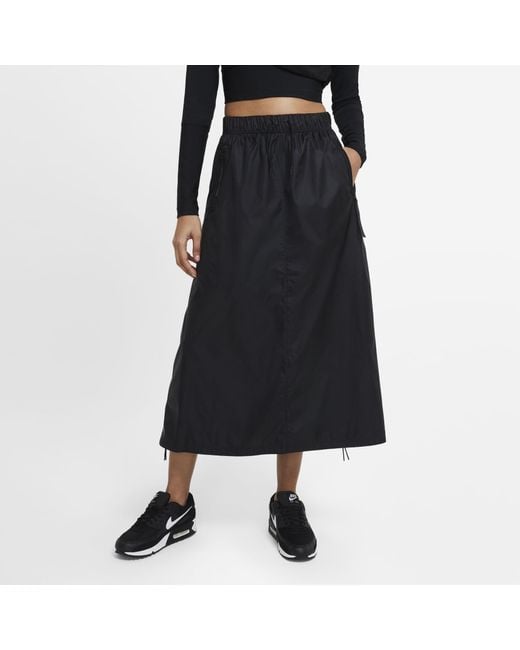 Nike Black Sportswear Tech Pack Woven Skirt