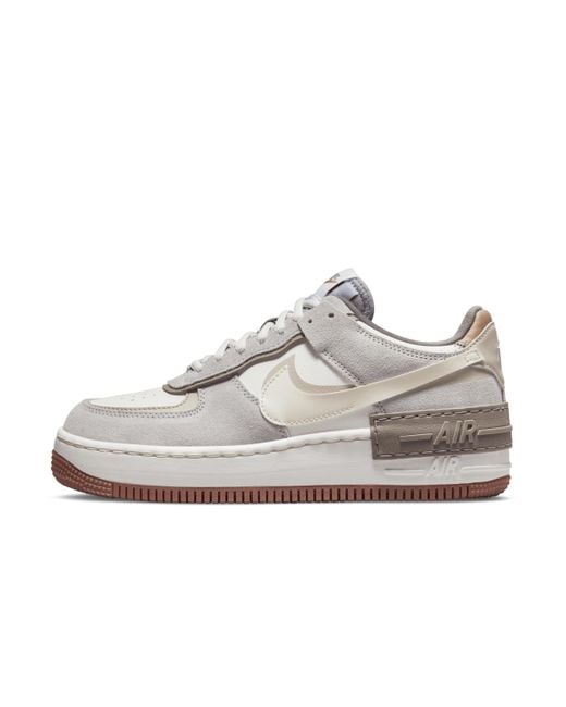 Nike White Air Force 1 Shadow Shoes