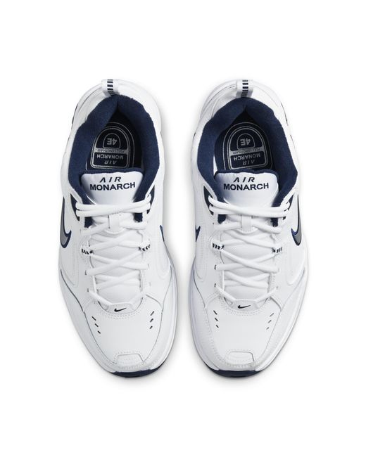 Nike Leather Air Monarch Iv Training Shoe in White/Metallic Silver (White)  for Men - Save 81% | Lyst