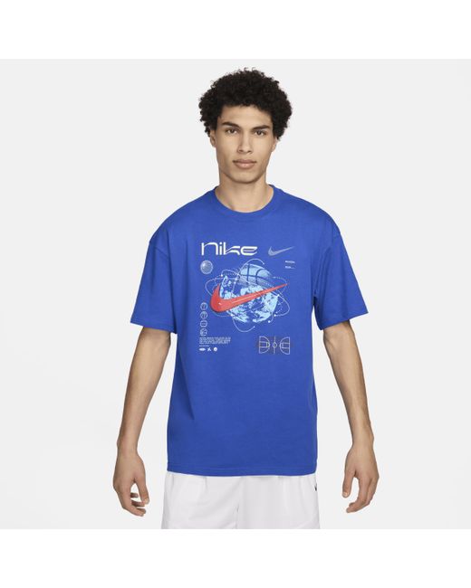 T-shirt da basket max90 di Nike in Blue da Uomo