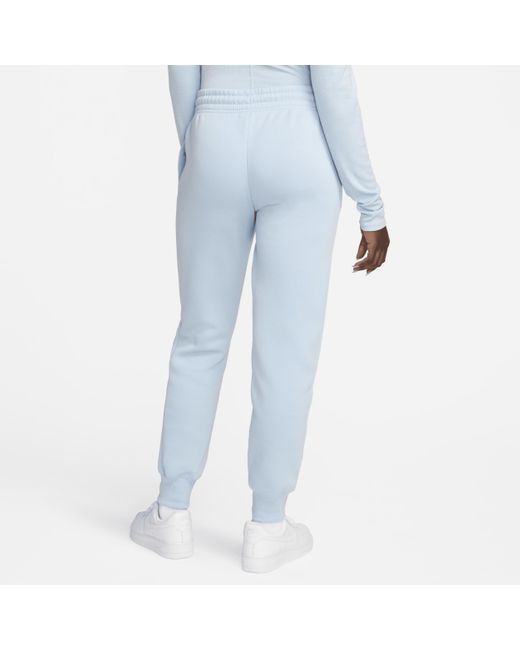 Nike Blue Sportswear Phoenix Fleece Mid-rise Sweatpants