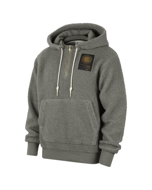 Nike Gray Team 31 Standard Issue Nba Pullover Hoodie Cotton for men