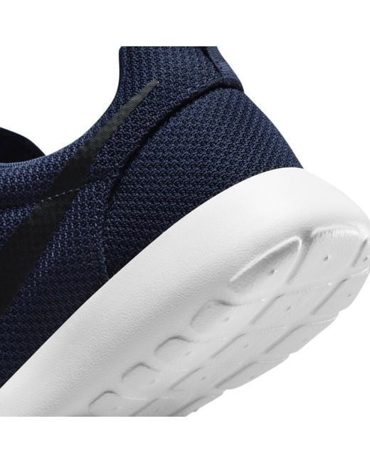 Nike Blue Roshe Run 511881-405 Midnight Navy Low Top Casual Sneaker Shoes Ank13