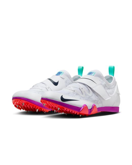 Nike White Pole Vault Elite Track & Field Jumping Spikes for men