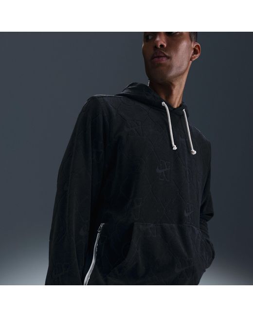 Nike Blue Standard Issue Dri-Fit Pullover Basketball Hoodie for men