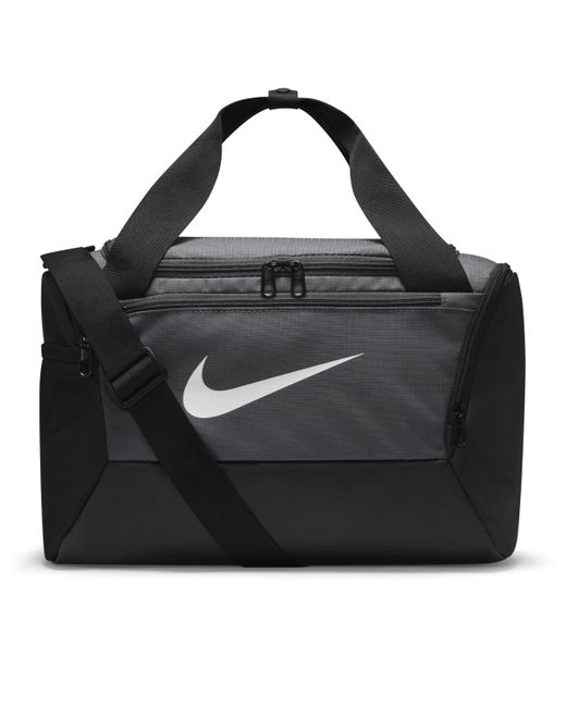 Nike Brasilia 9.5 Training Duffel Bag (extra-small, 25l) Grey in Black ...