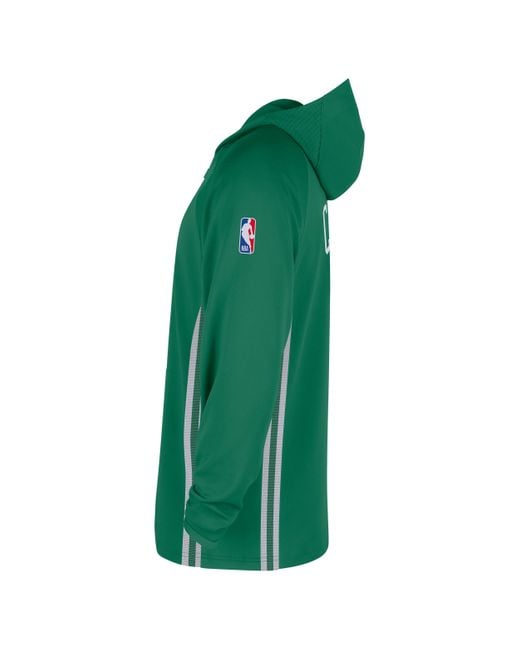 Nike Green Boston Celtics Zoned Dri-Fit Nba 1/4-Zip Hoodie for men