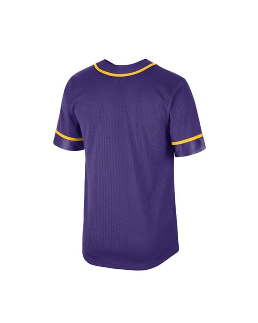 Nike Purple Los Angeles Lakers Statement Edition Dri-fit Nba Short-sleeve Top for men