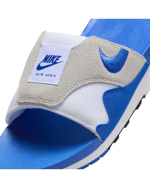 Nike Blue Air Max 1 Slides for men