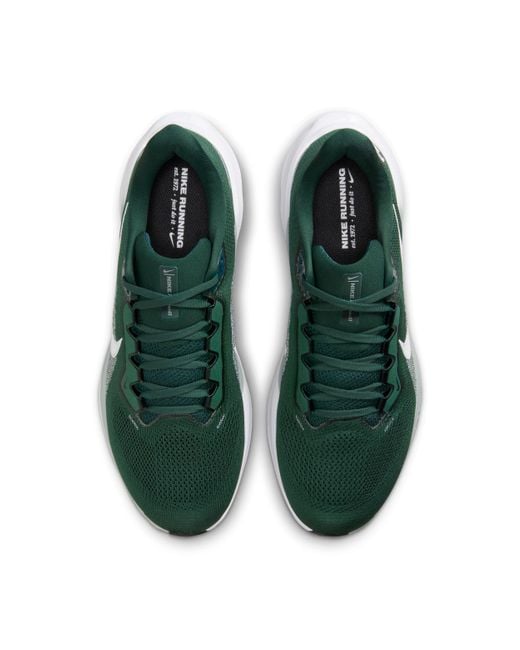 Nike Green Michigan State Pegasus 41 College Road Running Shoes for men