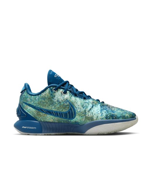 Scarpa da basket lebron xxi "abalone" di Nike in Blue da Uomo