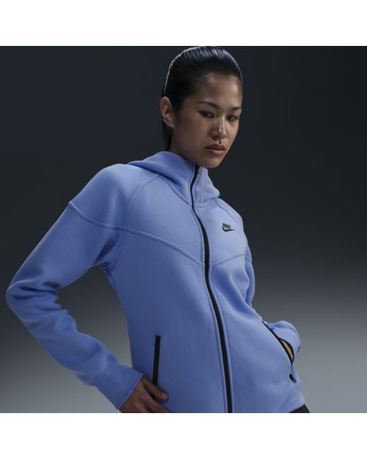Nike Blue Tech Fleece Hoodies