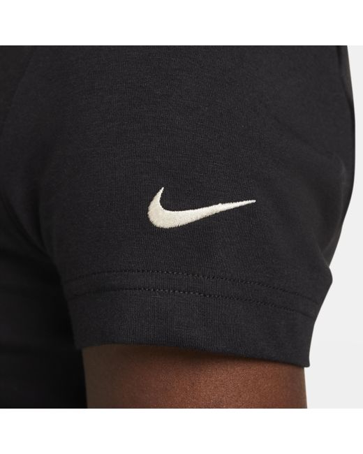Nike Black Sportswear Essential Swoosh Short-sleeve Top