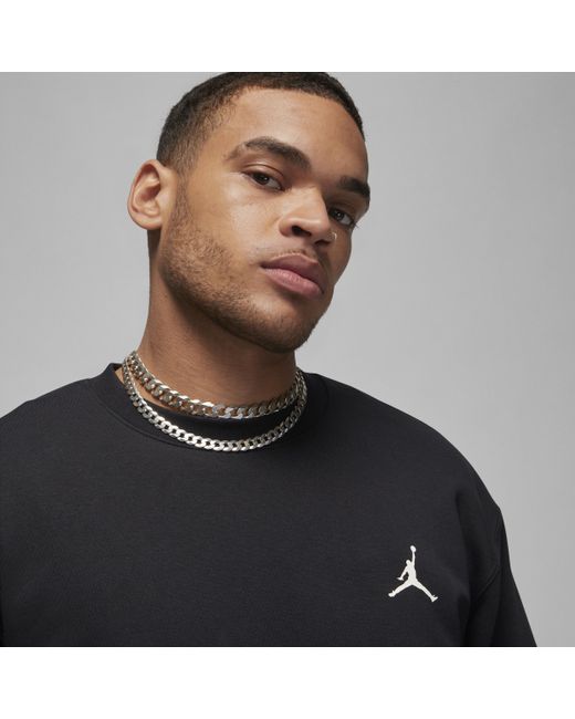 Black jordan 2024 crew neck