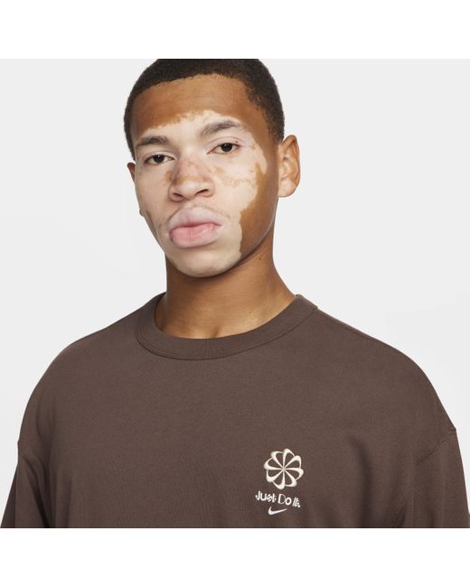 Nike Brown Sportswear Long-sleeve Max90 T-shirt for men