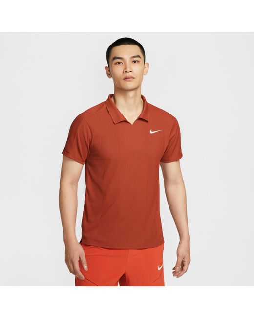 Nike Court Slam Dri-Fit Adv Tennis Polo in Red for Men | Lyst