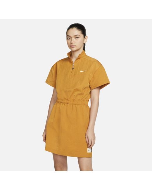 Nike Sportswear Swoosh Woven Dress Lyst