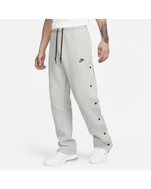 Nike Sportswear Tech Fleece Loose Fit Tear-away Pants in Gray for Men