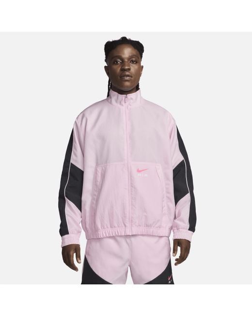 Mens pink nike windbreaker online