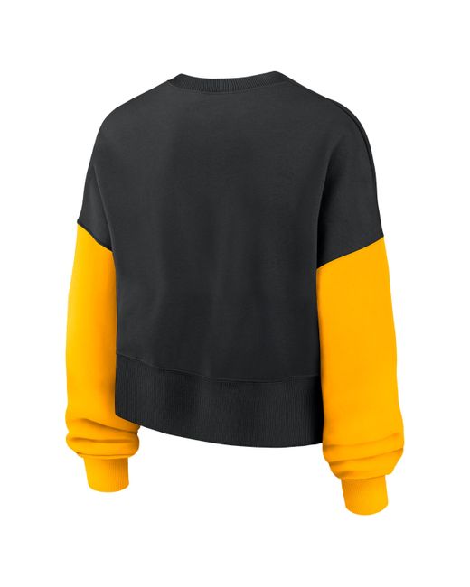 Nike Orange Pittsburgh Steelers Nfl Pullover Crew
