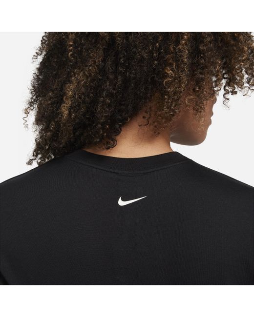 Nike Black Sportswear Cropped T-shirt Cotton