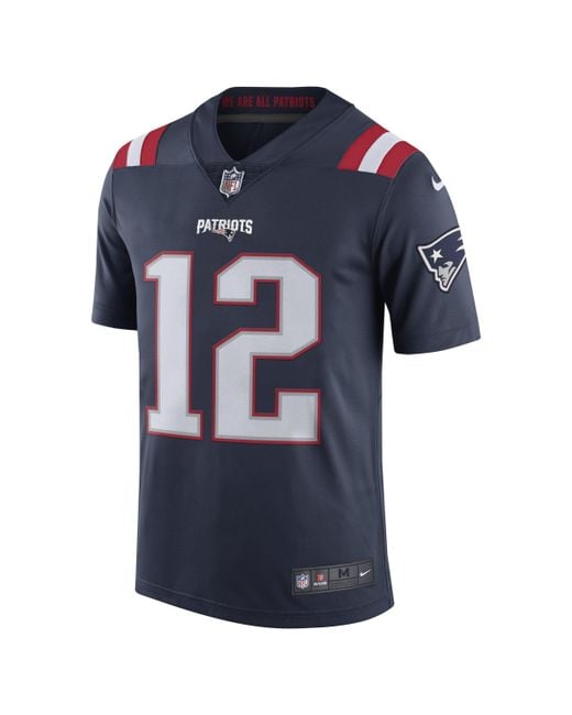 Maglia da football americano NFL New England Patriots Color Rush Limited  (Tom Brady) da Uomo di Nike in Blu | Lyst