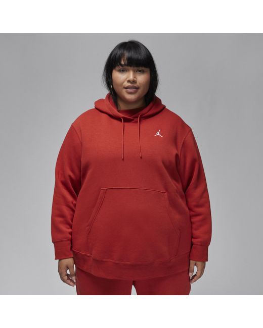 Nike Red Brooklyn Fleece Hoodie (plus Size)