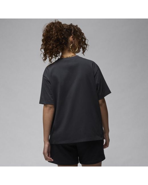 Nike Black Jordan Girlfriend T-shirt Cotton