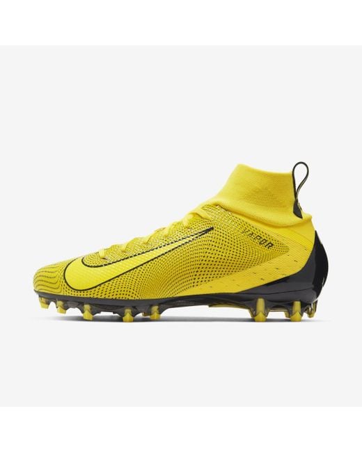 Nike Yellow Vapor Untouchable 3 Pro Football Cleat for men