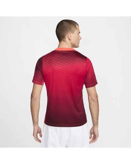 Nike Red Türkiye Academy Pro Dri-Fit Football Short-Sleeve Top for men