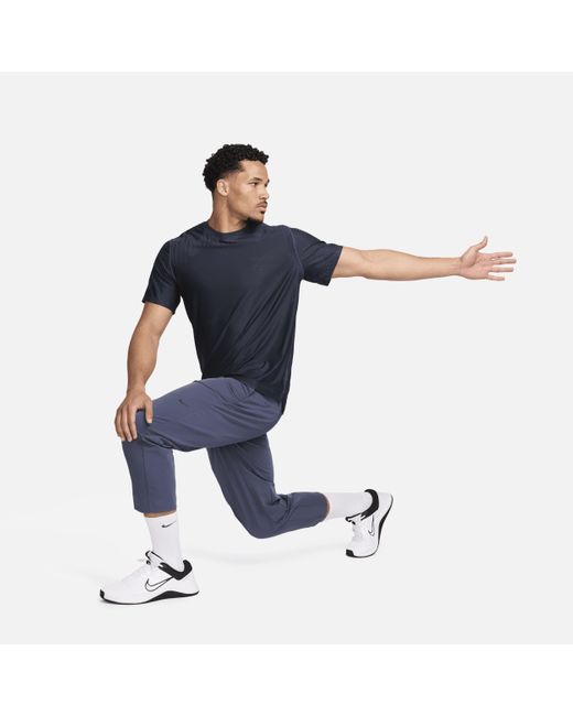 Nike Blue Aps Dri-fit Adv Short-sleeve Versatile Top Polyester for men